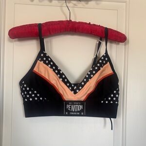 P.E Nation Black and Orange Sports Bra sz M